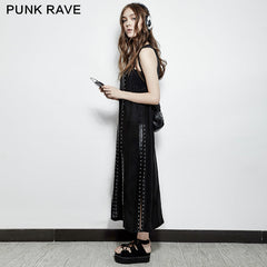PQ-157 Comfortable Jumper Straps Eyelets Split Punk Dress?-??Punk Rave Clothing
