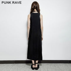 PQ-157 Comfortable Jumper Straps Eyelets Split Punk Dress?-??Punk Rave Clothing
