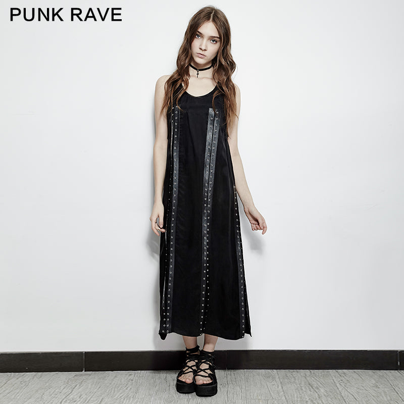 PQ-157 Comfortable Jumper Straps Eyelets Split Punk Dress?-??Punk Rave Clothing