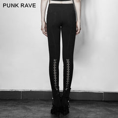 PK-102 Super Slim Multiple Segmentation Split Ends Tights Punk Pants?-??Punk Rave Clothing