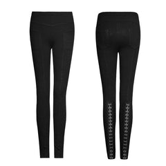 PK-102 Super Slim Multiple Segmentation Split Ends Tights Punk Pants?-??Punk Rave Clothing