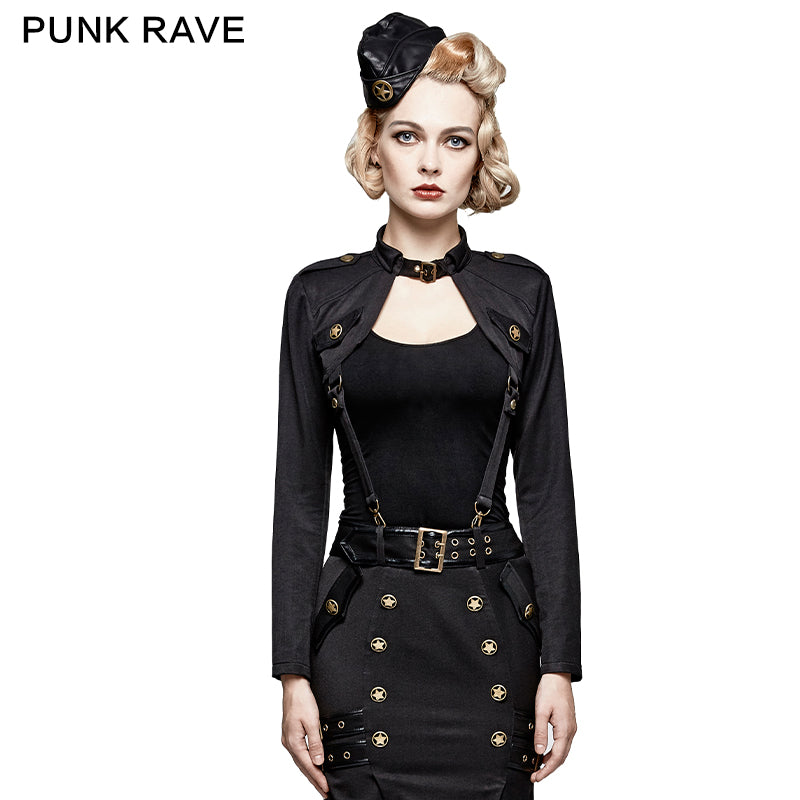T-456 Uniform Military Handsome Capable Small Suit Punk Jacket?-??Punk Rave Clothing