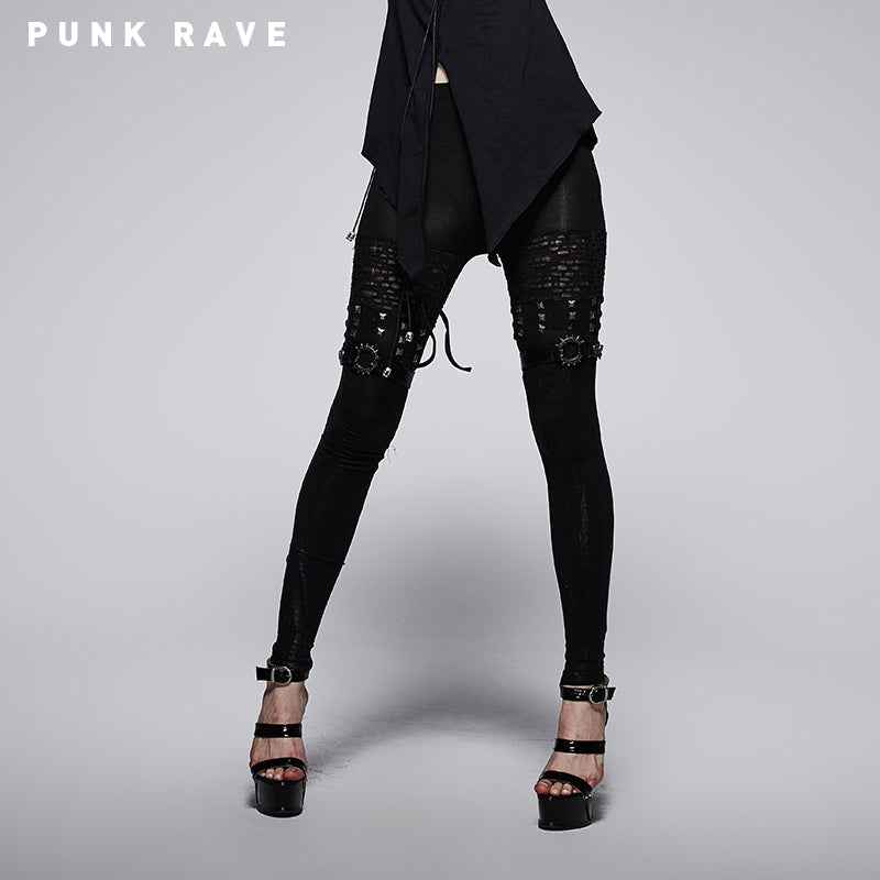 K-205 Hot Girls Sexy Tight Punk Pants Leggings?-??Punk Rave Clothing
