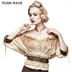 S-206 brown Heavy Metal Bullet Lace Sleeve Accessories?-??Punk Rave Clothing