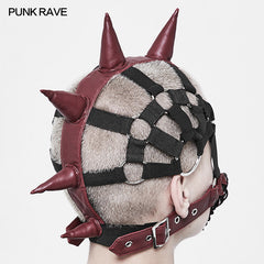 S-201 Punk Dark Evil Demon Hood With Drawstring Mask Personality Accessories?-??Punk Rave Clothing