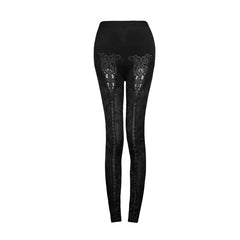 K-210 black Sexy Slim Gothic Pants?-??Punk Rave Clothing