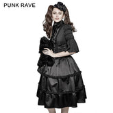 LQ-077 Vintage Lace Collar Ruffled Sleeves Lolita Gothic Dresses?-??Punk Rave Clothing