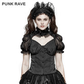 LY-062 Sexy Puff Sleeves Lace Collar Tunic Lolita Gothic Shirt?-??Punk Rave Clothing