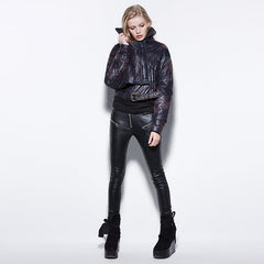 PK-045 Fleece Velvet Casual High Quality Leather Punk Pants?-??Punk Rave Clothing