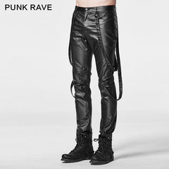 K-219 For Men New Style Elastic Punk Pants?-??Punk Rave Clothing