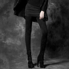 PK-024 One Piece Tight Punk Pants With A Mini-skirt?-??Punk Rave Clothing