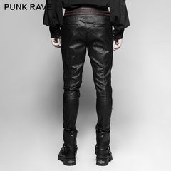 K-285 Vampire Bloody Decoy Elastic Leather Gothic Pants?-??Punk Rave Clothing