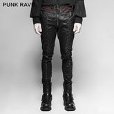 K-285 Vampire Bloody Decoy Elastic Leather Gothic Pants?-??Punk Rave Clothing