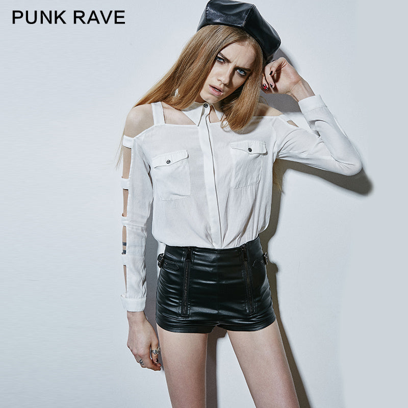 K-221 Multi Color Short Tight Plaid Punk Pants?-??Punk Rave Clothing