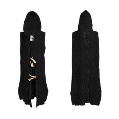 PM-039 black Mechanism Of Pattern Loose Sleeveless Hooded Punk Sweaters?-??Punk Rave Clothing
