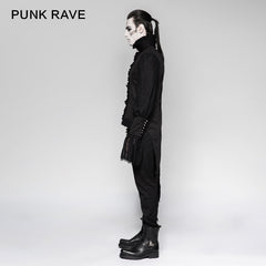 Y-739 Lace Puff Sleeves Brocade Swallow-tailed Men Gothic Shirt?-??Punk Rave Clothing