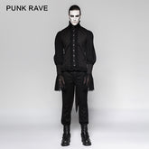 Y-739 Lace Puff Sleeves Brocade Swallow-tailed Men Gothic Shirt?-??Punk Rave Clothing