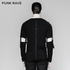 T-460 European Style Detachable Sleeves Cotton Punk T-shirts?-??Punk Rave Clothing