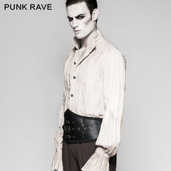 S-209 Punk Accessories Men Triangle Metallic Buckles Leather Belts?-??Punk Rave Clothing