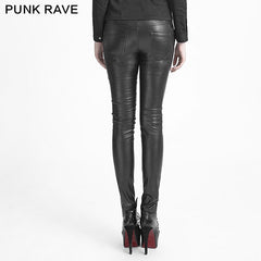 K-229 Latest Fashion Strap Leather Punk Pants For Women?-??Punk Rave Clothing