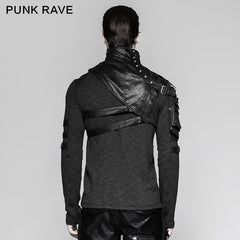 S-207 Punk Accessories Soldier Close-fitting Male Shoulder Armor?-??Punk Rave Clothing