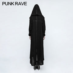 Y-770 Winter Handsome Soft Long Gothic Jacket Knitting Cross Coat?-??Punk Rave Clothing