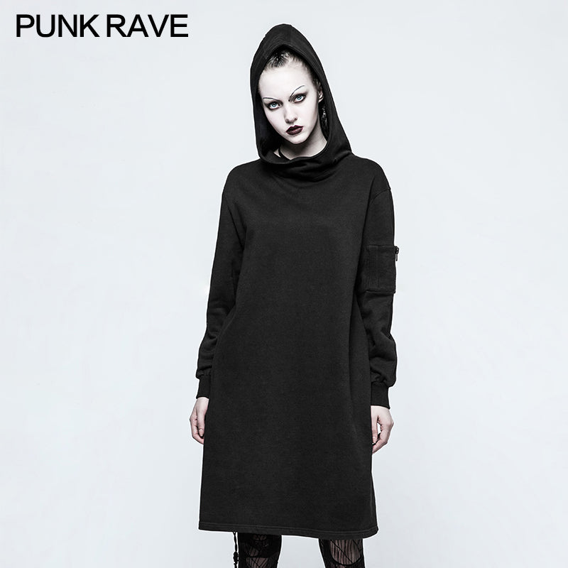 OPY-213 Dark Imp Printing Loose Hoodies Punk Sweater?-??Punk Rave Clothing