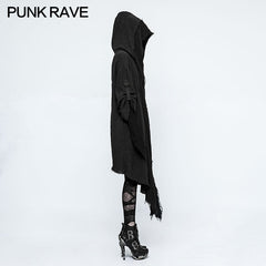 OPY-228 Fashion Loose Death black Punk Hoodies Coat For Women?-??Punk Rave Clothing