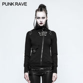 Y-789 Slim Well-fitting Elastic Hooded Punk Sweaters For Women?-??Punk Rave Clothing