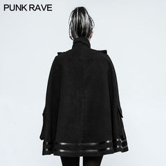 Y-765 Fashion Punk Coat Worsted Military Uniform Cloak For Women?-??Punk Rave Clothing