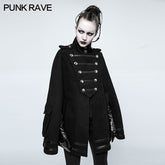 Y-765 Fashion Punk Coat Worsted Military Uniform Cloak For Women?-??Punk Rave Clothing