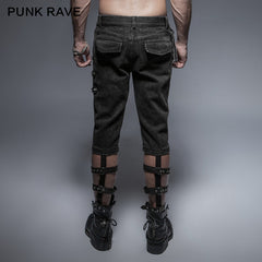 K-235 Original Design Leisure Cowboy Punk Pants?-??Punk Rave Clothing
