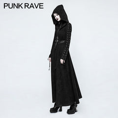 Y-780 Women Dark Angel Long Gothic Coat Hooded Fake Two Piece?-??Punk Rave Clothing