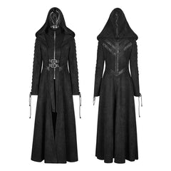 Y-780 Women Dark Angel Long Gothic Coat Hooded Fake Two Piece?-??Punk Rave Clothing