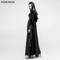 Y-797 Embroidered Dark Goddess Long Velvet Gothic Coat For Women Byzantine Style?-??Punk Rave Clothing