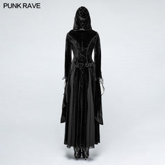Y-797 Embroidered Dark Goddess Long Velvet Gothic Coat For Women Byzantine Style?-??Punk Rave Clothing