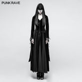 Y-797 Embroidered Dark Goddess Long Velvet Gothic Coat For Women Byzantine Style?-??Punk Rave Clothing