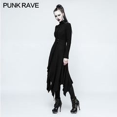 OPY-217 Women Woolen Witch Asymmetry Gothic Jackets With Multi Split Design?-??Punk Rave Clothing