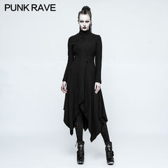 OPY-217 Women Woolen Witch Asymmetry Gothic Jackets With Multi Split Design?-??Punk Rave Clothing