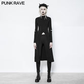 OPM-052 Mandarin Collar Slit Slim Punk Sweaters For Women?-??Punk Rave Clothing