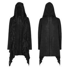 M-037 Daily Gothic Style Wool Double Layer Punk Sweaters With Butterfly Hole Design?-??Punk Rave Clothing