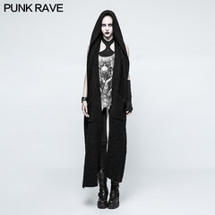 OPM-047 Fashion Heavy Wool Gothic Accessories Hooded Scarf For Women?-??Punk Rave Clothing