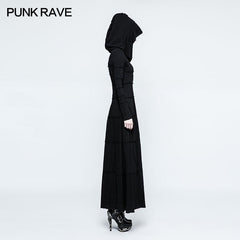 Q-327 Fashion Multi Split Hooded Punk Dress For Women?-??Punk Rave Clothing