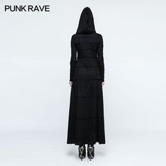 Q-327 Fashion Multi Split Hooded Punk Dress For Women?-??Punk Rave Clothing