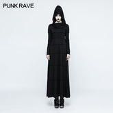Q-327 Fashion Multi Split Hooded Punk Dress For Women?-??Punk Rave Clothing