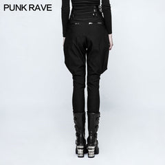 K-289 High Waist Classic Riding Breeches Gothic Pants Military Uniform?-??Punk Rave Clothing
