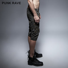 K-242 Spring Unique Designs black Rock Slim Punk Pants?-??Punk Rave Clothing