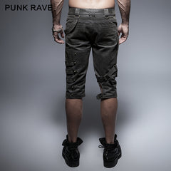 K-242 Spring Unique Designs black Rock Slim Punk Pants?-??Punk Rave Clothing
