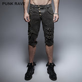 K-242 Spring Unique Designs black Rock Slim Punk Pants?-??Punk Rave Clothing
