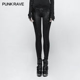 K-291 Slim Long Vintage Gothic Pants Leggings With Invisible Zipper?-??Punk Rave Clothing